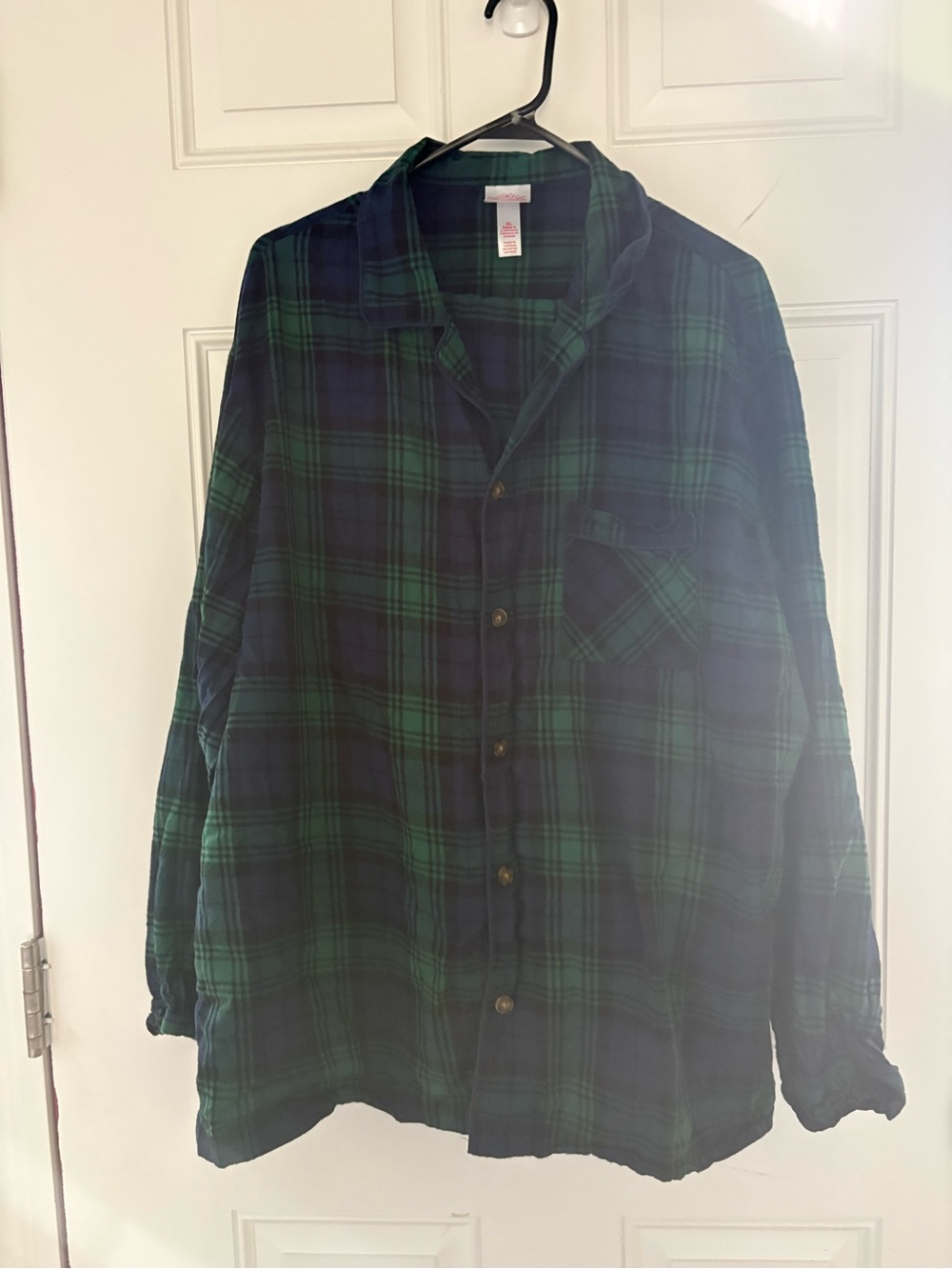 Wondershop Green and Navy Plaid Men's Sleepwear set